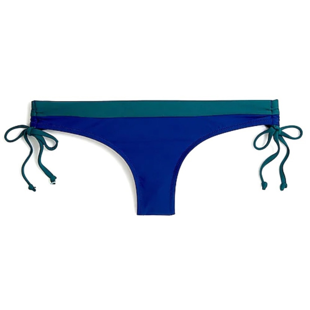 J. Crew Bikini Bottom XL Surf Hipster Indigo Jade